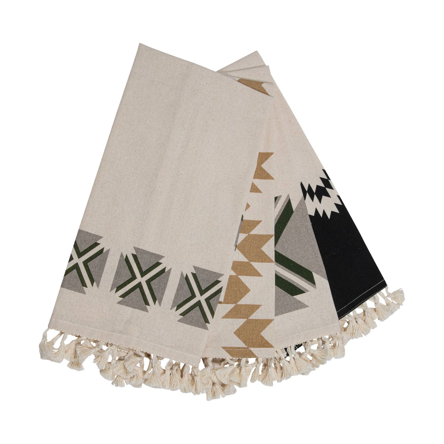 Set of 4 Southwest Multicolored Cotton Tea Towels
