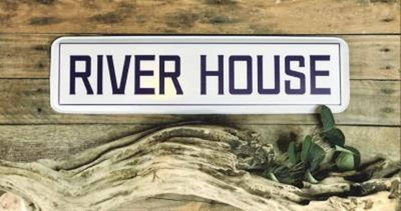 River House Metal Sign
