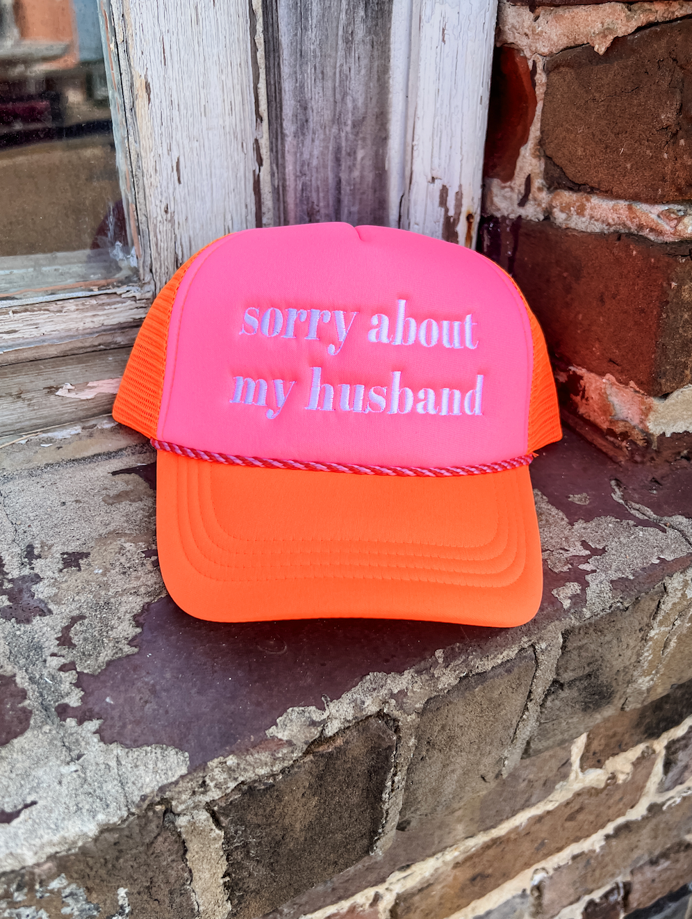 "Sorry About My Husband" Foam Trucker Hat