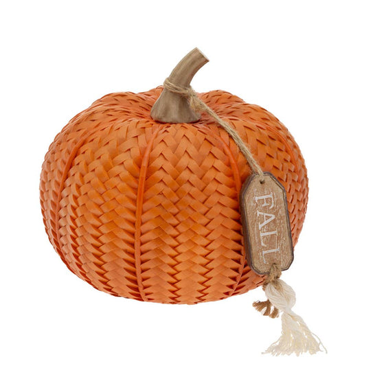 Orange Textured Weave Pumpkin