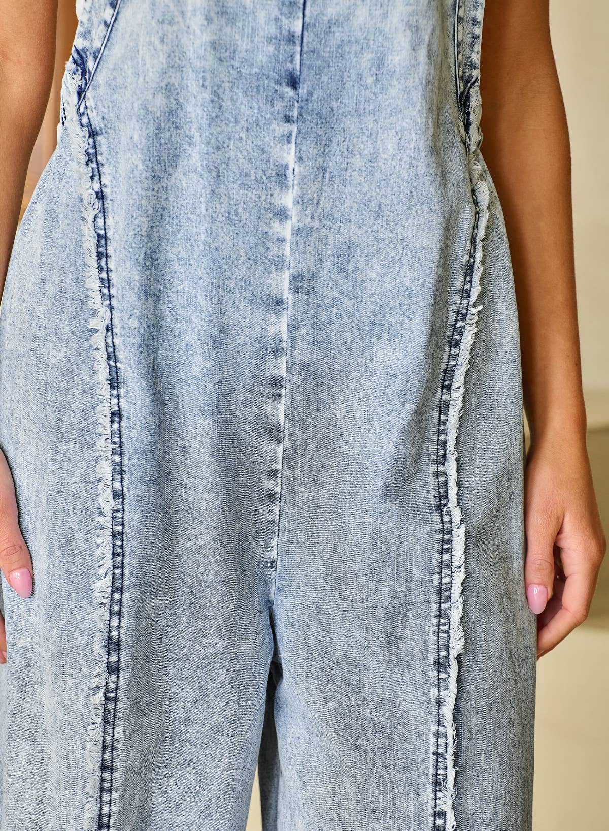 Light Wash Denim Overall