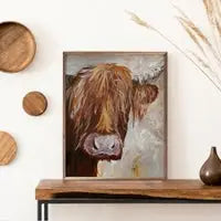 Highland Bull by Morgan Adams Sign