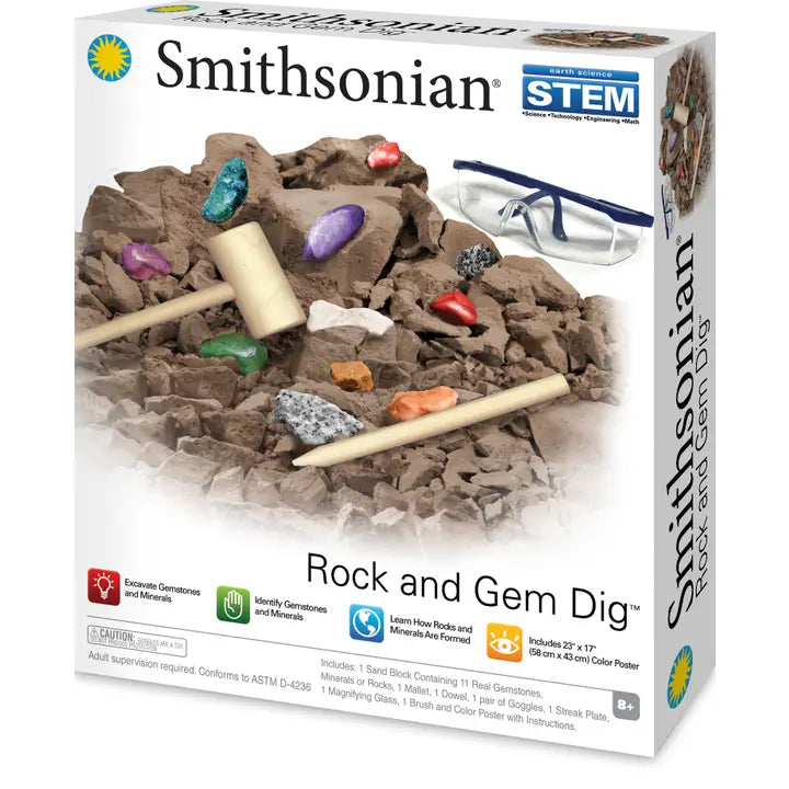 Rock and Gem Dig Deluxe Kit