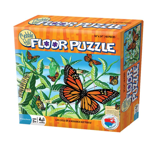 Cobble Hill Floor Puzzle- Monarch Butterfly