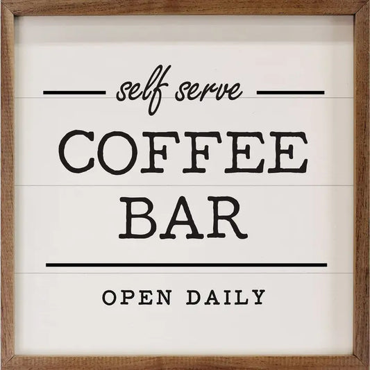 Self Serve Coffee Bar Sign